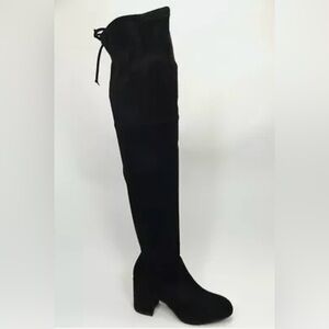 Catherine Malandrino Porcha Black Suede Over the Knee Boots